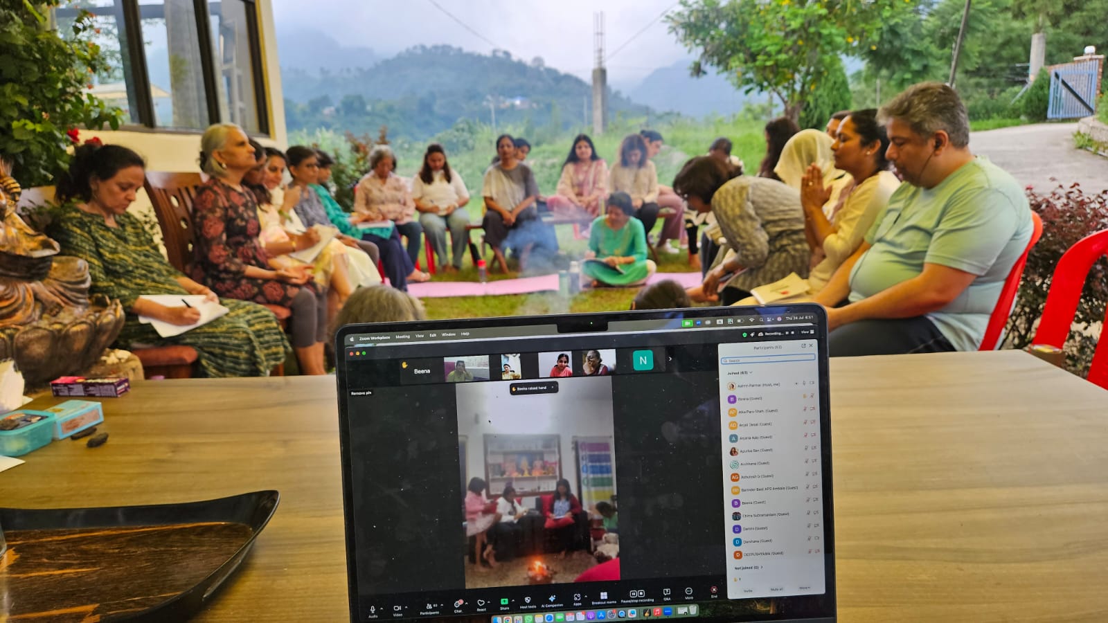 Fire Ceremony at Spiritual Staycation, Dharamshala