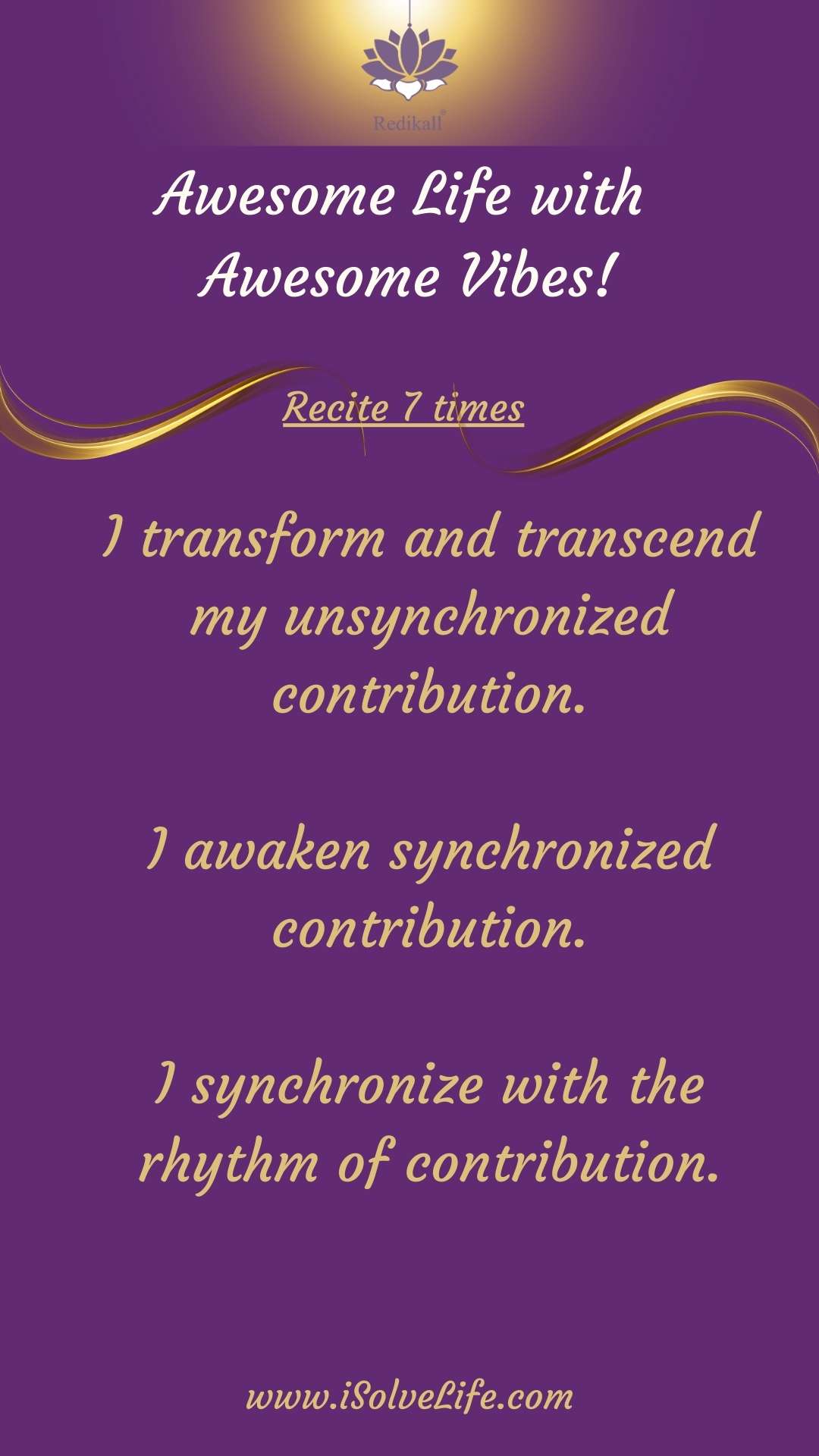 Redikall helps in synchronizing with rhythm ofcontribution