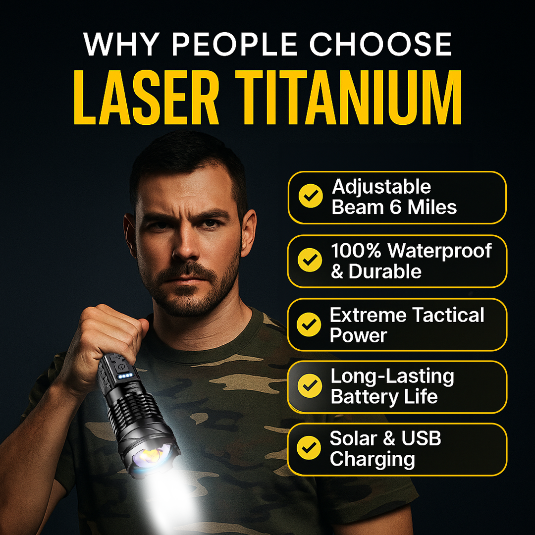 Titanium Laser Pro Flashlight