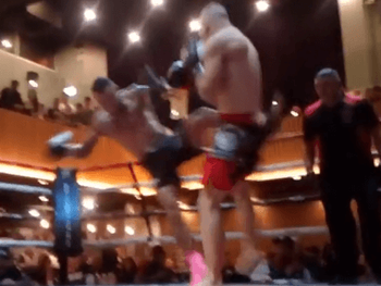 Ben Wins his first Kickboxing Fight