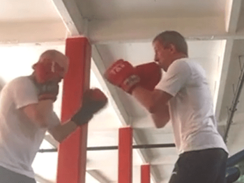 Aaron Baum Coaching Sparring 2021 June