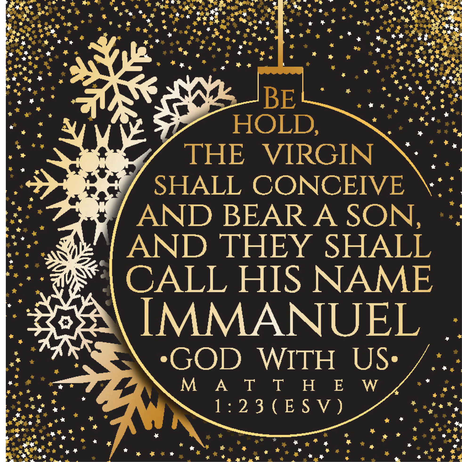 The Virgin Shall Conceive Luxury Christian Christmas Cards