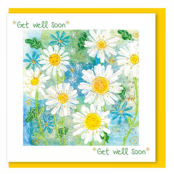 Get Well Soon Daisy Christian Greetings Card