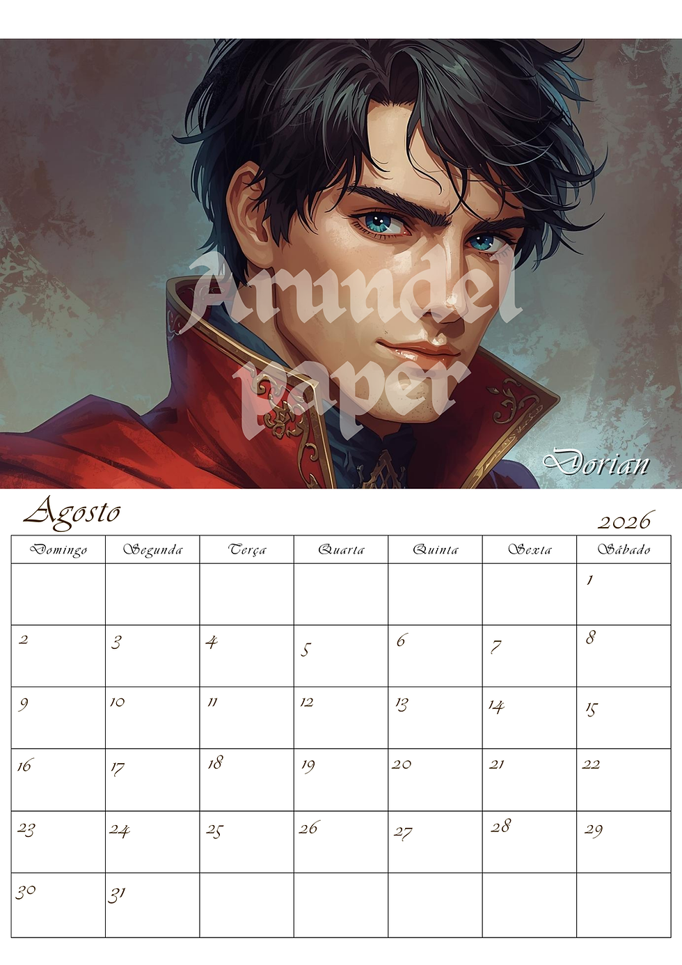 Miniatura: Calendário Colírios Literários 2026 - Fantasia