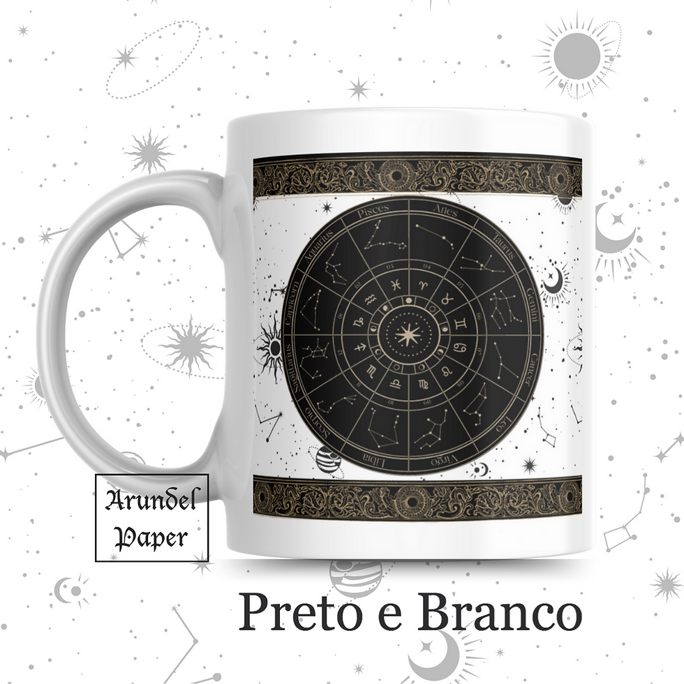 Miniatura: Caneca Cosmos e constelações 350ml