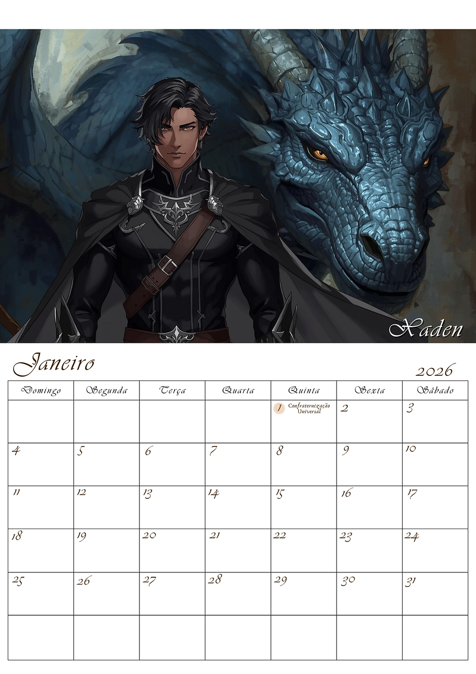 Miniatura: Calendário Colírios Literários 2026 - Fantasia