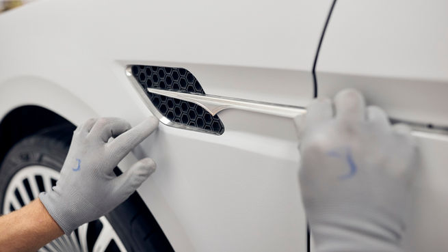 Detail of the Packard Excellence which we built.