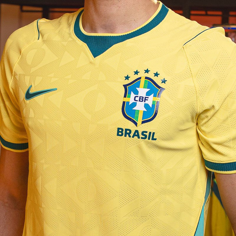 Miniatura: Camisa Seleção Brasileira I 26/27 - Jogador Nike Masculina - Amarela