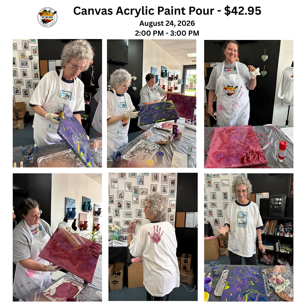 Canvas Acrylic Paint Pour