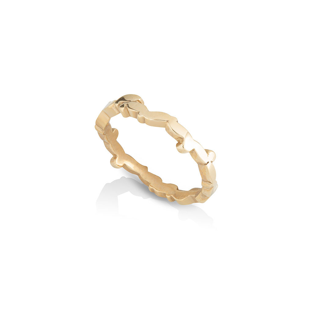Fine Gold Laurel Ring