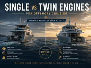 Single vs Twin Engines for Offshore Cruising: Which Is Right for Your Yacht?