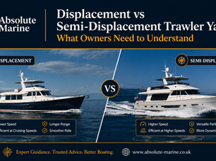 Displacement vs Semi-Displacement Trawler Yachts: What Owners Need to Understand