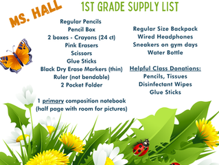 2025-26 Supply Lists!
