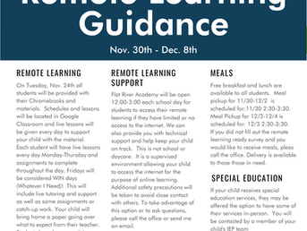 Remote Learning Guidance 11/30-12/9