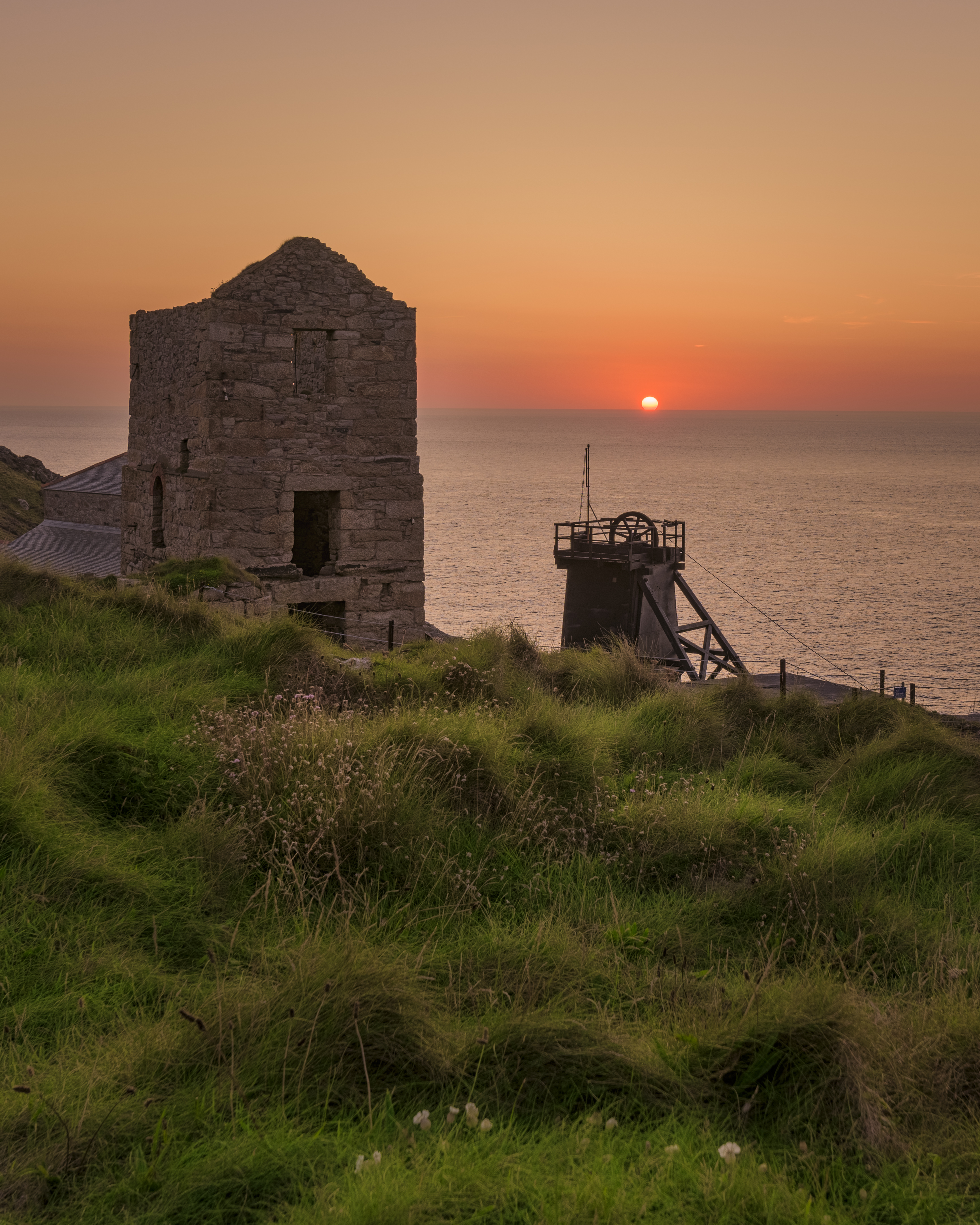 Mine d' étain - Coucher de soleil