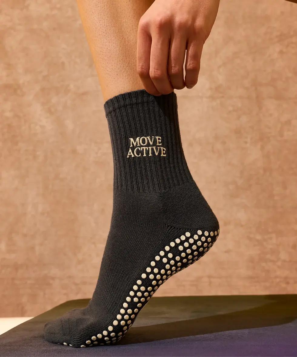 Thumbnail: Crew Non Slip Grip Socks - Signature Ink