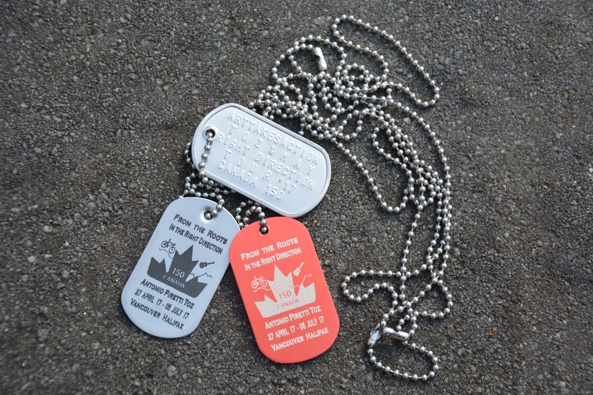 TOUR TAG - "FROM THE ROOTS IN THE RIGHT DIRECTION" - CANADA 150
