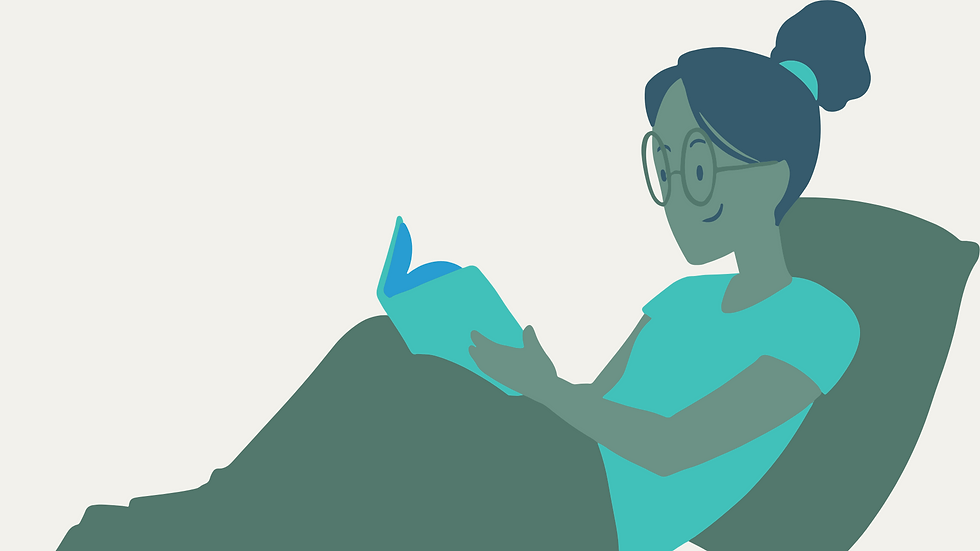 Reading a book before bed to calm your mind by Mindfuel360