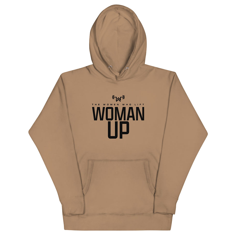 Thumbnail: Woman Up Unisex Hoodie (Blk)