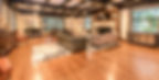 TV room with hardwood floors
