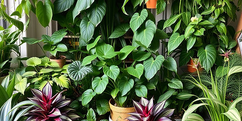 a lush collection of indoor plants.jpg