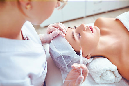 A woman undergoing Biostimulator Treatment