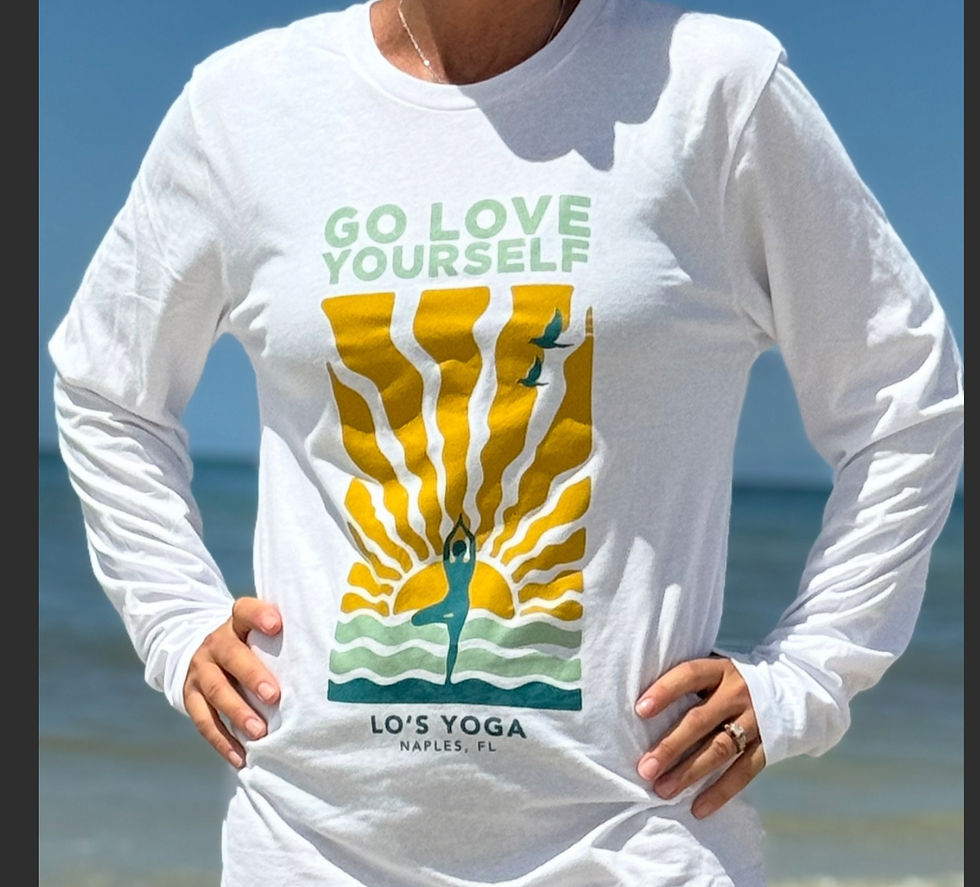 White Long Sleeve Sun Ray Love