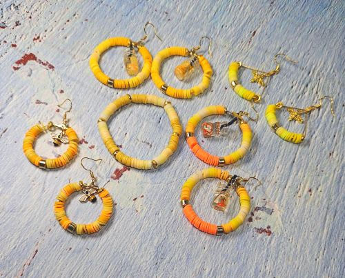 Think Yellow - Heishi Set einzeln