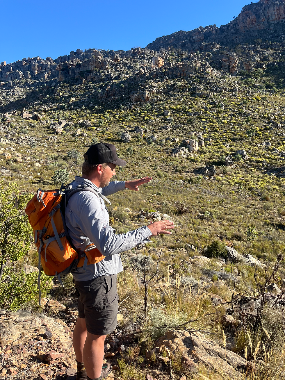 Dawie in his natural habitat