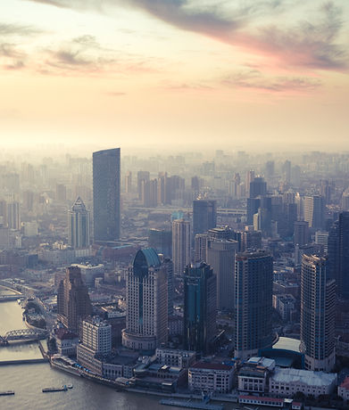 Shanghai an der Dämmerung