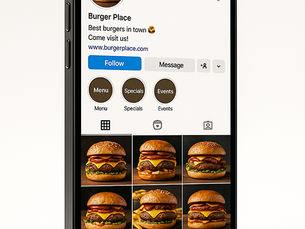 Perfil de Instagram de restaurantes con varios seguidores