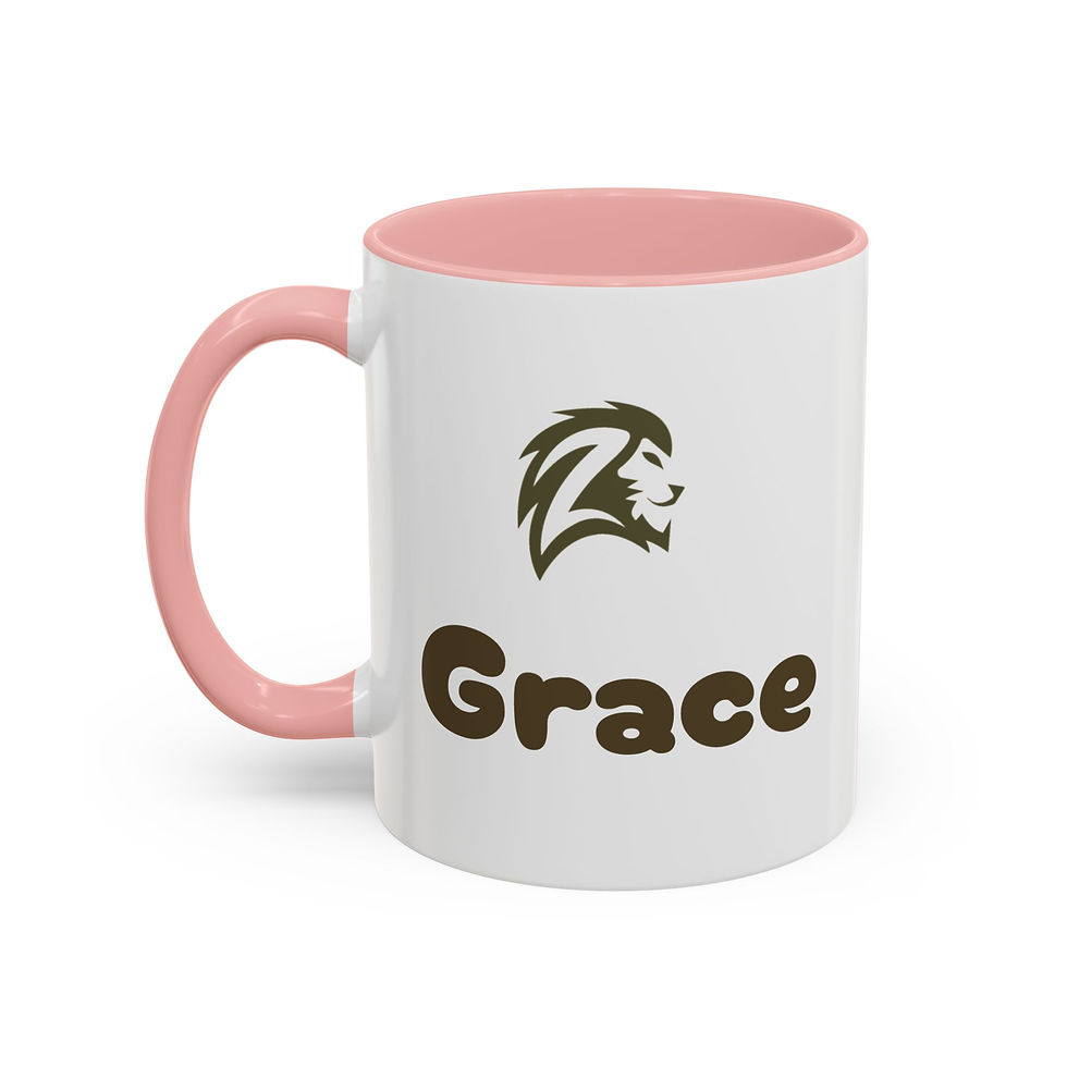 Thumbnail: Lion Head Classic Black Accent Coffee Mug -  African Inspired Product