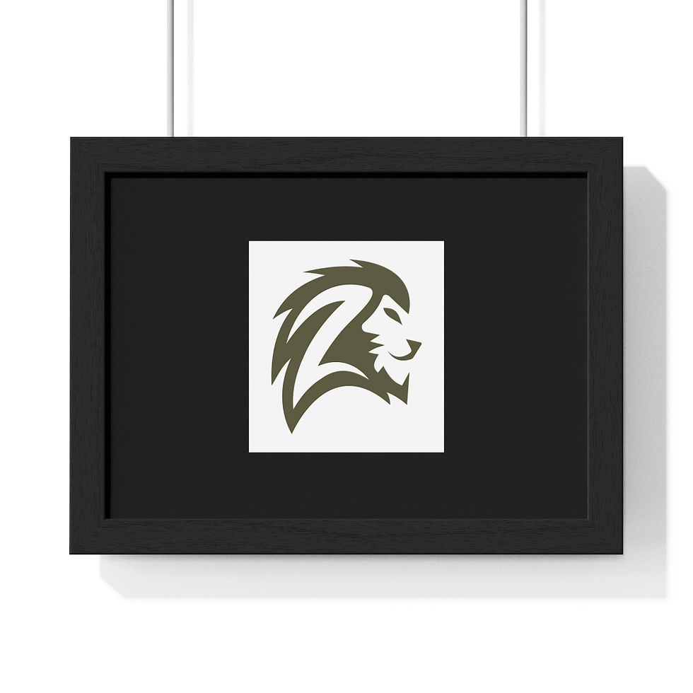 Thumbnail:  Lion - Framed Horizontal Poster