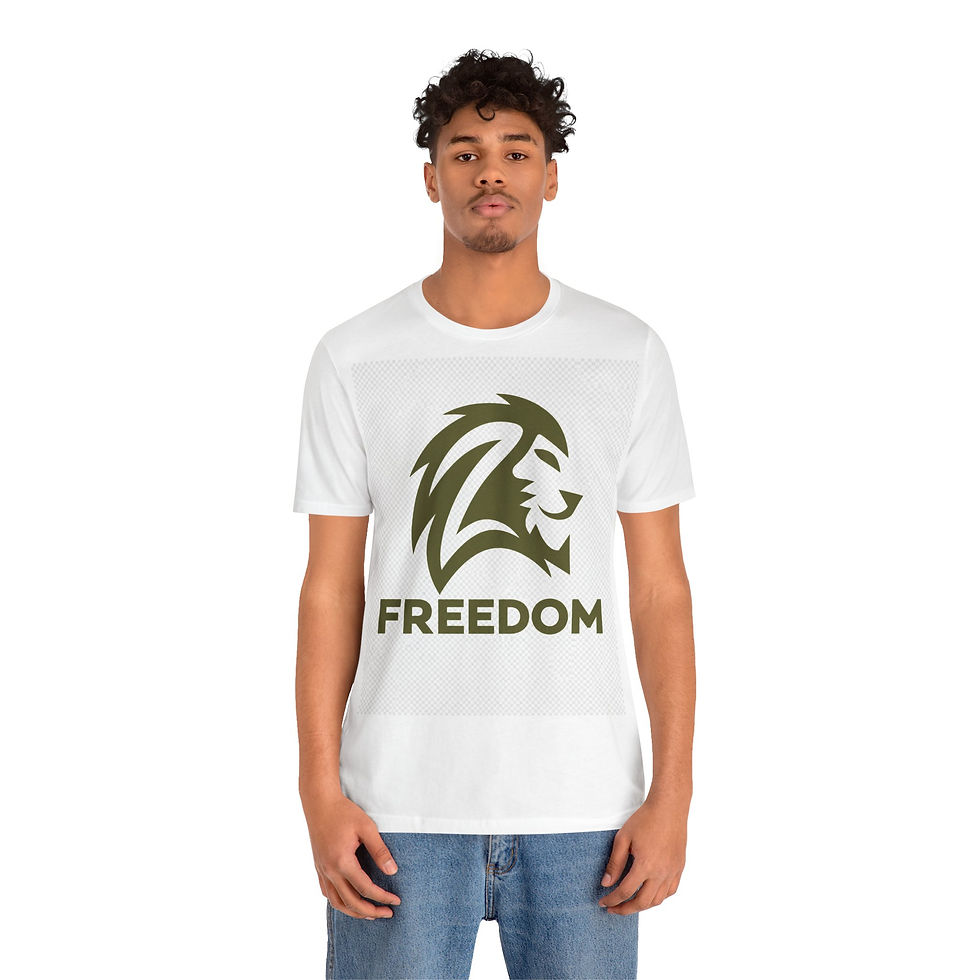 Thumbnail: Freedom Lion T-Shirt - Bold Lion Head Graphic Tee