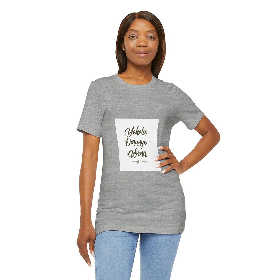 Thumbnail: Unisex Jersey Short Sleeve Tee -  African Inspired Fashion 