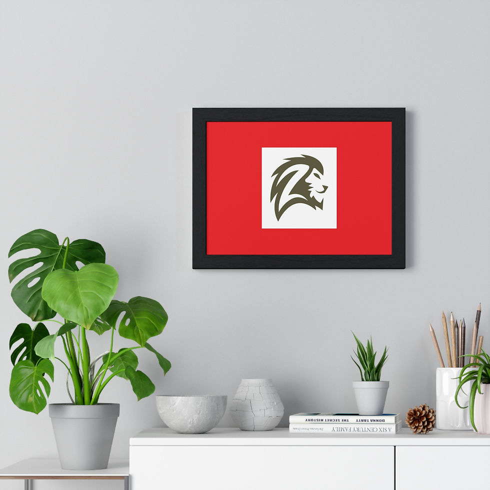 Thumbnail: African  Lion - Framed Horizontal Poster