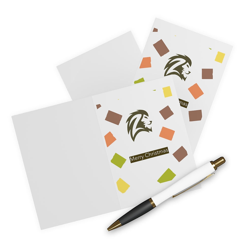 Thumbnail: Lion - Christmas  Cards (5 Pack)