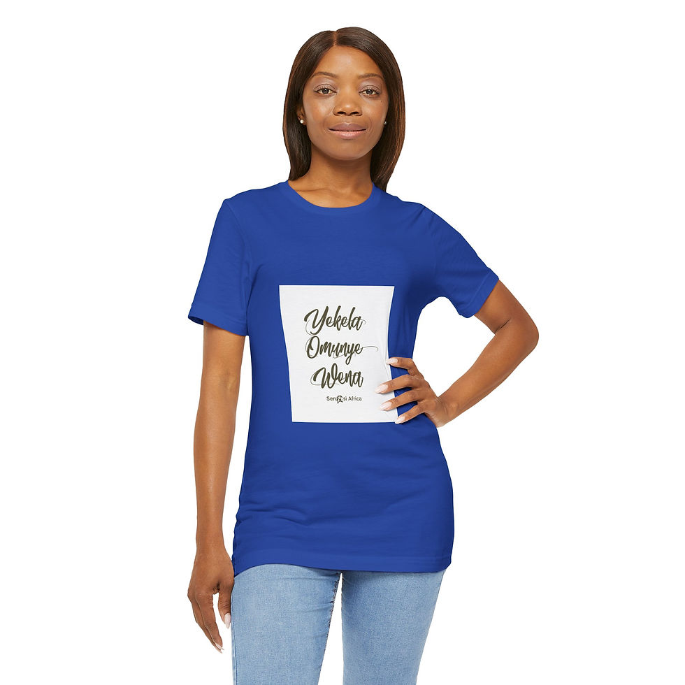 Thumbnail: Unisex Jersey Short Sleeve Tee -  African Inspired Fashion 