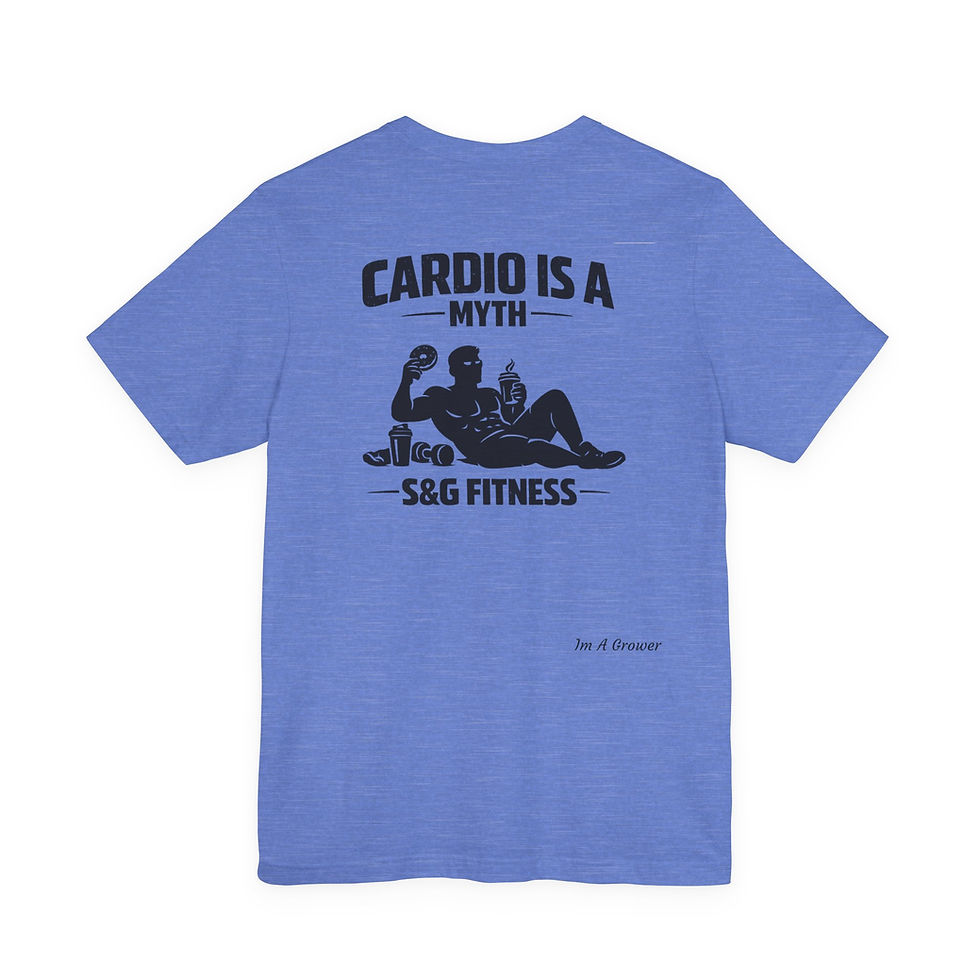 Thumbnail: S&G Fitness T‑Shirt — “Cardio Is A Myth” S&G Gym Tee