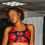 Thumbnail: Padded Sports Bra (blk/rd)