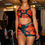 Thumbnail: Padded Sports Bra (blk/rd)