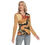 Thumbnail: All-Over Print Women's V-Neck Long Sleeves T-Shirt