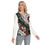 Thumbnail: All-Over Print Women's V-Neck Long Sleeves T-Shirt