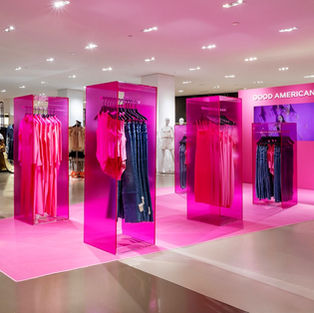 Good American Pop Off Pink Collection, Saks Fifth Avenue Pop-Up.