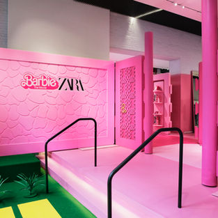 Zara Barbieland Immersive Pop-Up Installation by Random Studio, Broadway NYC.