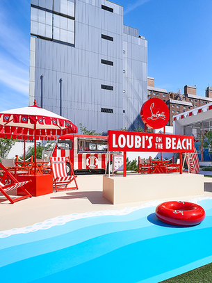 Christian Louboutin Loubi's On The Beach Pop-Up Installation, Omotesando Crossing Park Tokyo.