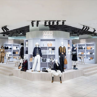 Miu Miu 'Miu Ivy' Fall/Winter23 Pop-Up Space, Istean Shinjuku Tokyo Japan.