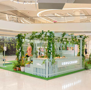 Longchamp Vegetable Garden Pop-Up Space, Grand Atrium Jing'an Kerry Center Shanghai.
