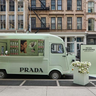 Prada Beauty Prada Paradoxe Virtual Flower Market and Immersive Pop-Up, New York.