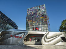 Nike Swoosh Puffer Warmth Experience Space, Sanlitun Taikoo Li Beijing China.